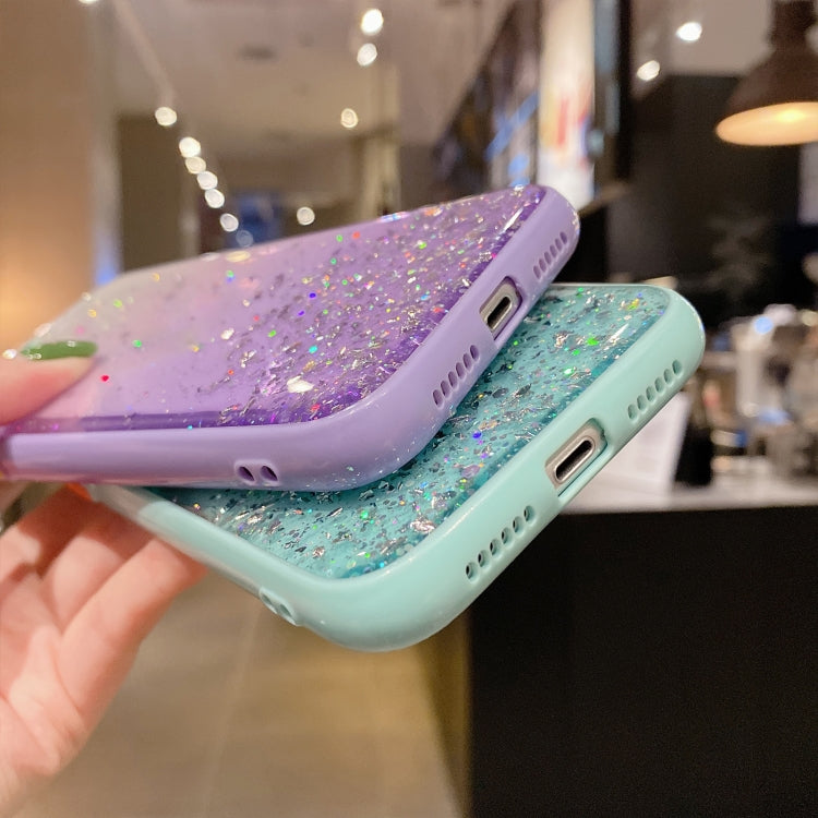 For iPhone 11 Pro Max Starry Gradient Glitter Powder TPU Phone Case(Black) - iPhone 11 Pro Max Cases by PMC Jewellery | Online Shopping South Africa | PMC Jewellery