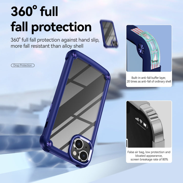 For iPhone 15 TPU + PC Lens Protection Phone Case(Blue) - iPhone 15 Cases by PMC Jewellery | Online Shopping South Africa | PMC Jewellery