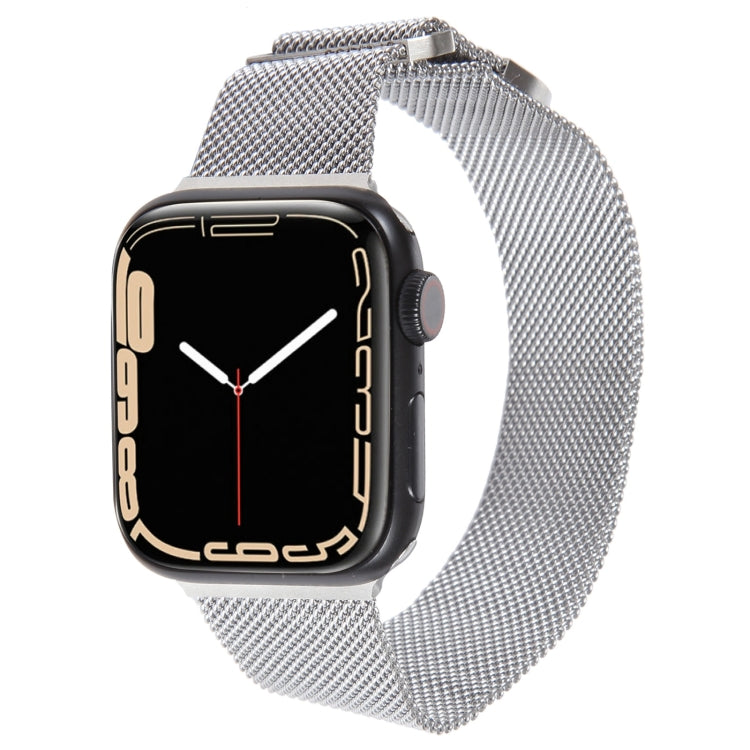 For Apple Watch SE 2022 40mm Milanese Metal Magnetic Watch Band(Silver) - Watch Bands by PMC Jewellery | Online Shopping South Africa | PMC Jewellery