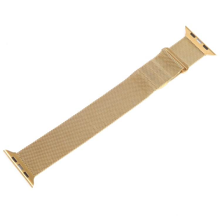 For Apple Watch SE 2022 44mm Milanese Metal Magnetic Watch Band(Gold) - Watch Bands by PMC Jewellery | Online Shopping South Africa | PMC Jewellery