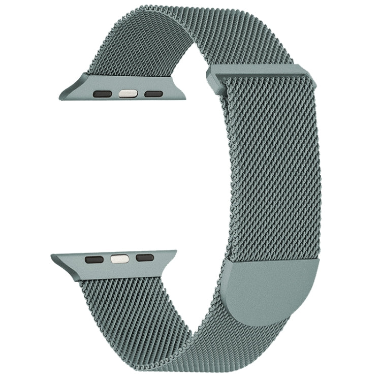 For Apple Watch SE 2022 44mm Milanese Metal Magnetic Watch Band(Pine Green) - Watch Bands by PMC Jewellery | Online Shopping South Africa | PMC Jewellery