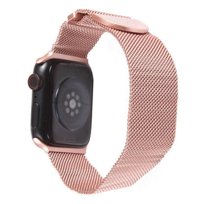 For Apple Watch 7 41mm Milanese Metal Magnetic Watch Band(Pink) - Watch Bands by PMC Jewellery | Online Shopping South Africa | PMC Jewellery