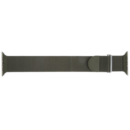 For Apple Watch SE 40mm Milanese Metal Magnetic Watch Band(Army Green) - Watch Bands by PMC Jewellery | Online Shopping South Africa | PMC Jewellery