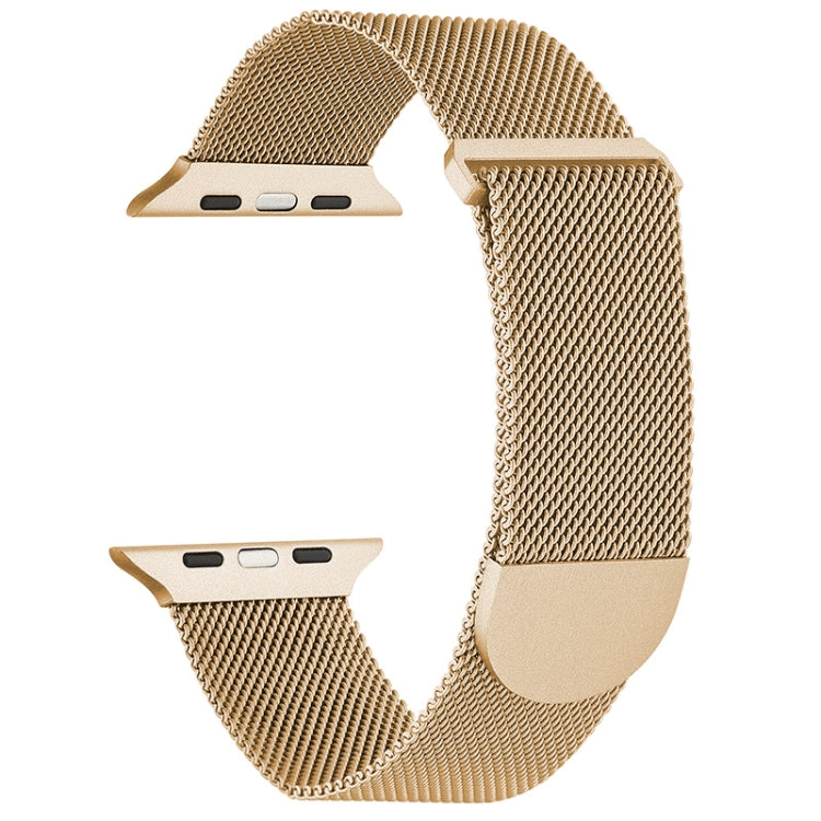 For Apple Watch SE 44mm Milanese Metal Magnetic Watch Band(Gold) - Watch Bands by PMC Jewellery | Online Shopping South Africa | PMC Jewellery