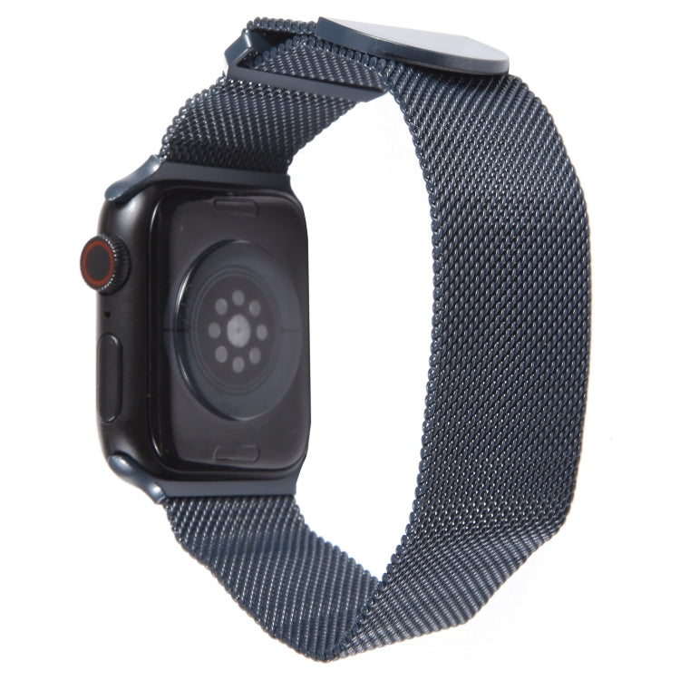 For Apple Watch 5 40mm Milanese Metal Magnetic Watch Band(Midnight Blue) - Watch Bands by PMC Jewellery | Online Shopping South Africa | PMC Jewellery