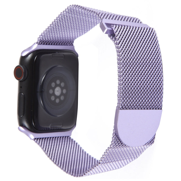 For Apple Watch 5 40mm Milanese Metal Magnetic Watch Band(Lavender Purple) - Watch Bands by PMC Jewellery | Online Shopping South Africa | PMC Jewellery