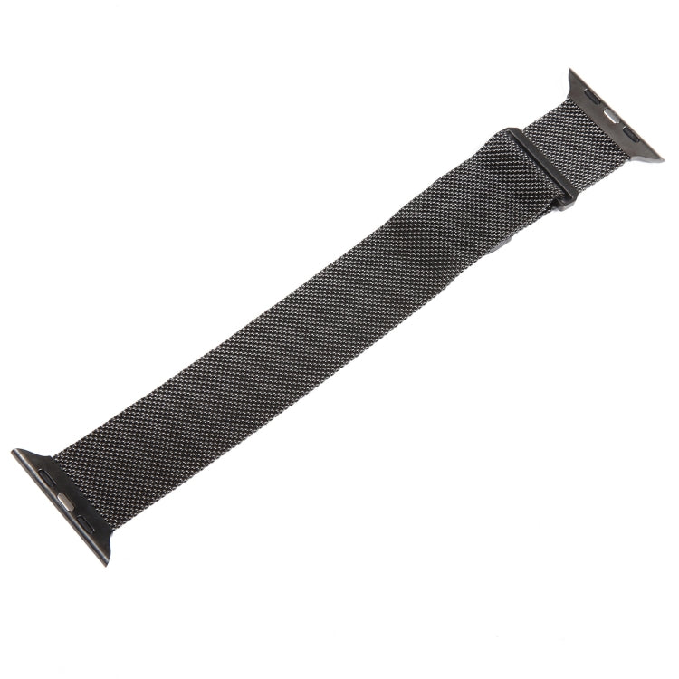 For Apple Watch 3 42mm Milanese Metal Magnetic Watch Band(Gunmetal) - Watch Bands by PMC Jewellery | Online Shopping South Africa | PMC Jewellery