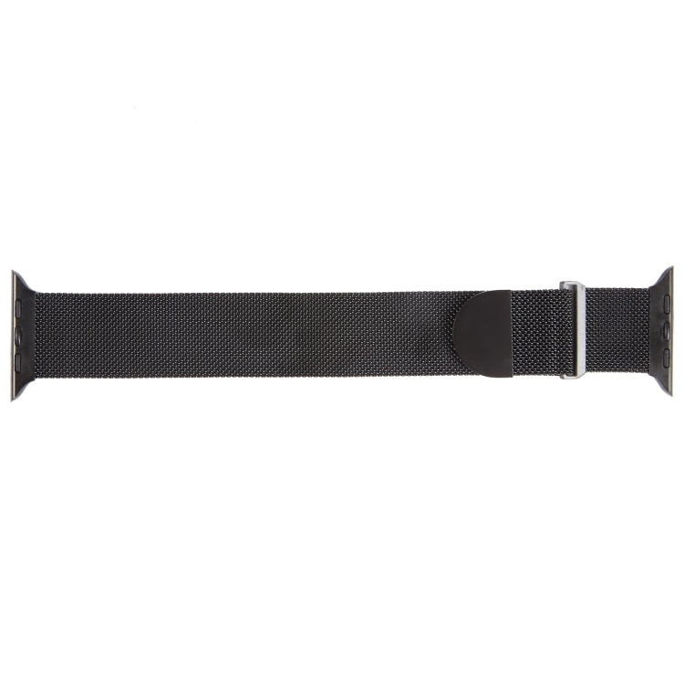 For Apple Watch 3 42mm Milanese Metal Magnetic Watch Band(Black) - Watch Bands by PMC Jewellery | Online Shopping South Africa | PMC Jewellery