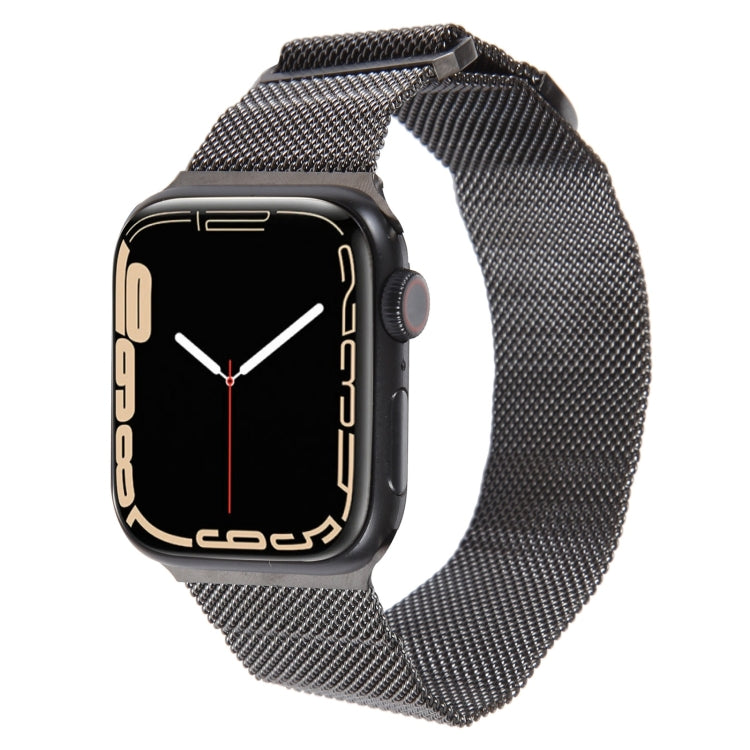 For Apple Watch 2 38mm Milanese Metal Magnetic Watch Band(Gunmetal) - Watch Bands by PMC Jewellery | Online Shopping South Africa | PMC Jewellery