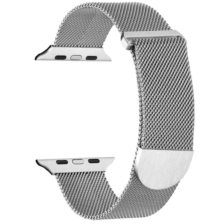 For Apple Watch 38mm Milanese Metal Magnetic Watch Band(Silver) - Watch Bands by PMC Jewellery | Online Shopping South Africa | PMC Jewellery