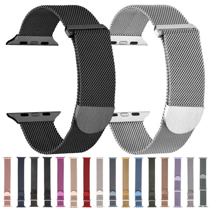 For Apple Watch Ultra 49mm Milanese Metal Magnetic Watch Band(Gunmetal) - Watch Bands by PMC Jewellery | Online Shopping South Africa | PMC Jewellery