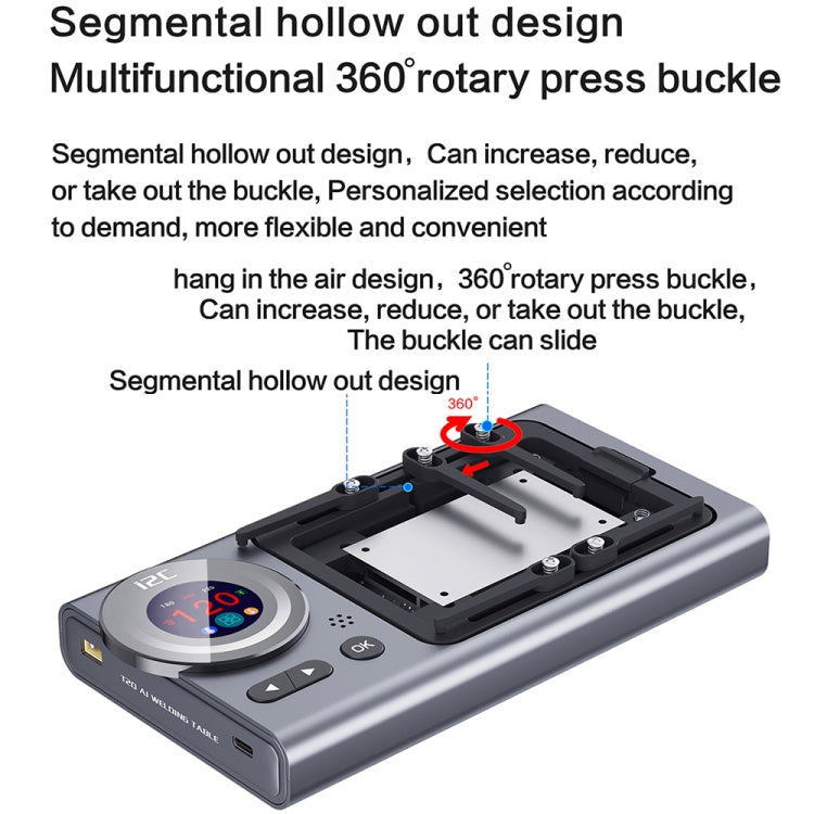 i2C T20 Intelligent Motherboard Middle Layered Heating Platform For iPhone X-13 Series, Plug:US - free shipping - PMC TechLife - Order now!