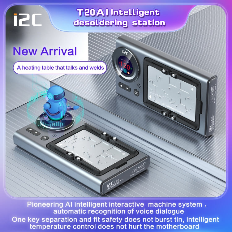 i2C T20 Intelligent Motherboard Middle Layered Heating Platform For iPhone X-14 Series, Plug:US - free shipping - PMC TechLife - Order now!