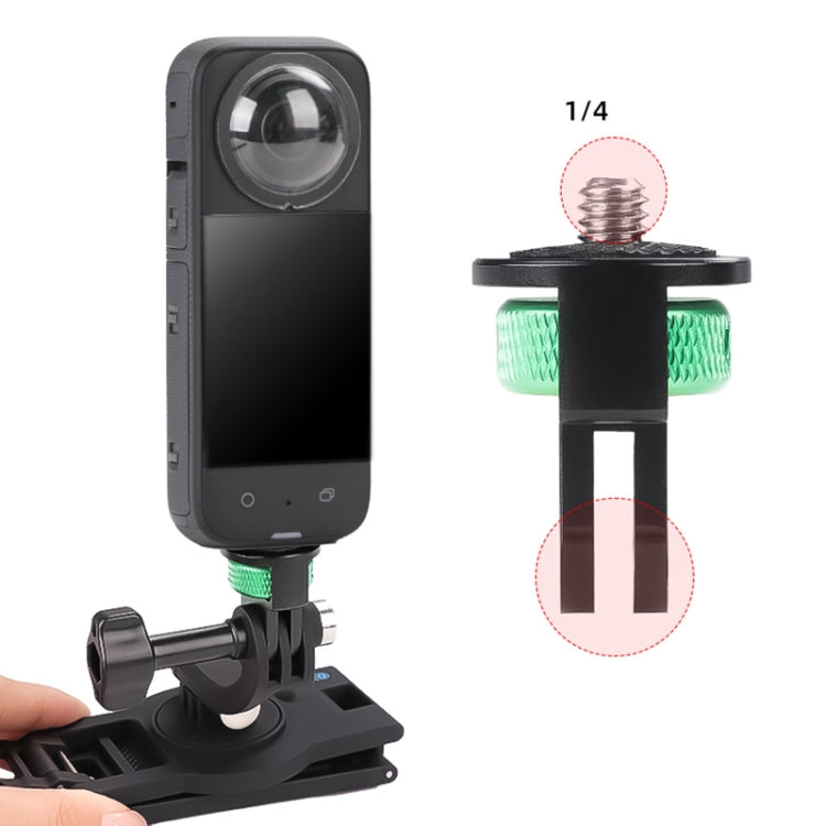 1/4 inch Screw Adjustable Metal Action Camera Adapter(Black) - Connection Mount by PMC Jewellery | Online Shopping South Africa | PMC Jewellery