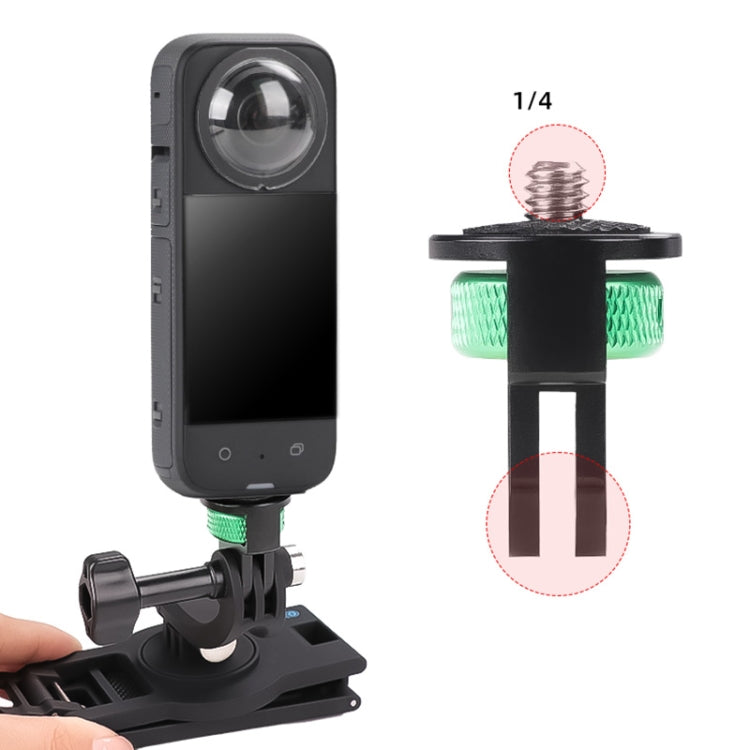 1/4 inch Screw Adjustable Metal Action Camera Adapter(Green Black) - Connection Mount by PMC Jewellery | Online Shopping South Africa | PMC Jewellery