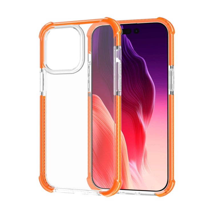 For iPhone 15 Pro Max Four-corner Shockproof TPU + Acrylic Phone Case(Orange) - iPhone 15 Pro Max Cases by PMC TechLife | Online Shopping South Africa | PMC TechLife