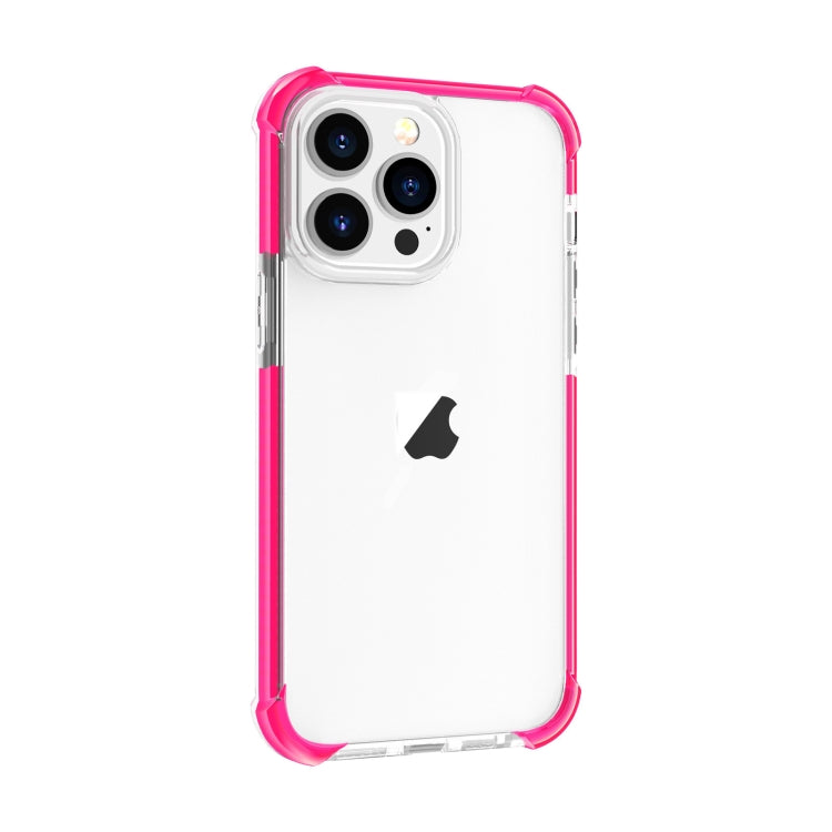 For iPhone 15 Pro Max Four-corner Shockproof TPU + Acrylic Phone Case(Pink) - iPhone 15 Pro Max Cases by PMC Jewellery | Online Shopping South Africa | PMC Jewellery