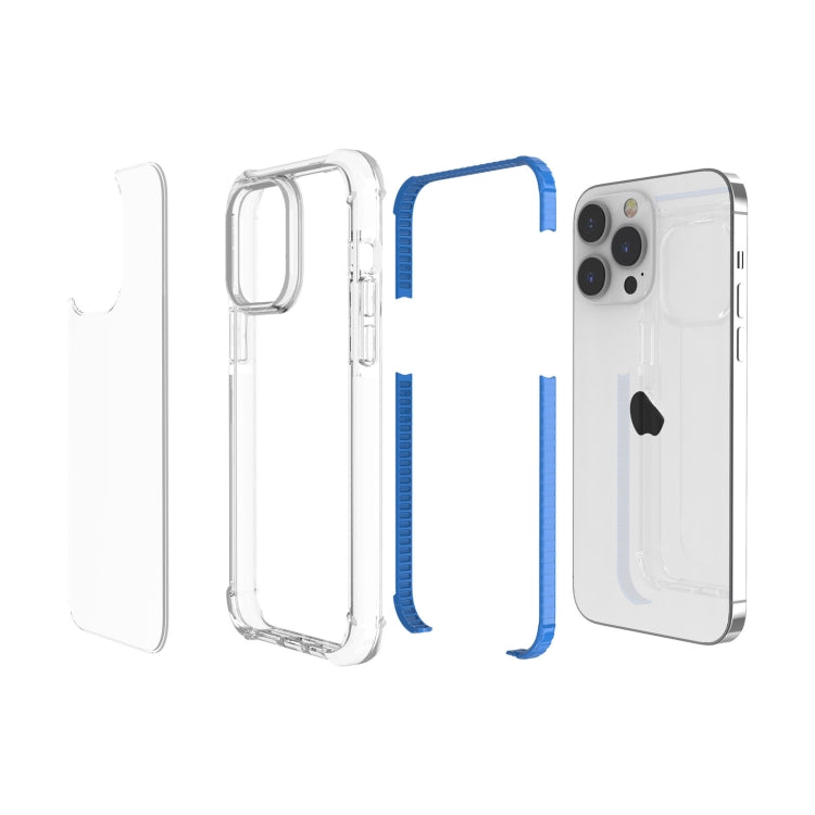 For iPhone 15 Pro Max Four-corner Shockproof TPU + Acrylic Phone Case(Blue) - iPhone 15 Pro Max Cases by PMC Jewellery | Online Shopping South Africa | PMC Jewellery