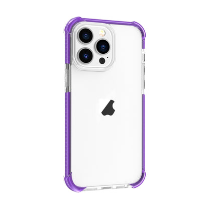 For iPhone 15 Pro Max Four-corner Shockproof TPU + Acrylic Phone Case(Purple) - iPhone 15 Pro Max Cases by PMC Jewellery | Online Shopping South Africa | PMC Jewellery