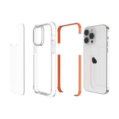 For iPhone 15 Pro Four-corner Shockproof TPU + Acrylic Phone Case(Orange) - iPhone 15 Pro Cases by PMC Jewellery | Online Shopping South Africa | PMC Jewellery