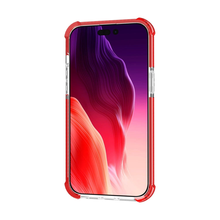 For iPhone 15 Pro Four-corner Shockproof TPU + Acrylic Phone Case(Red) - iPhone 15 Pro Cases by PMC TechLife | Online Shopping South Africa | PMC TechLife