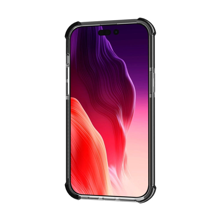 For iPhone 15 Pro Four-corner Shockproof TPU + Acrylic Phone Case(Black) - iPhone 15 Pro Cases by PMC TechLife | Online Shopping South Africa | PMC TechLife