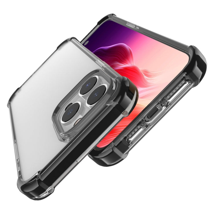 For iPhone 15 Pro Four-corner Shockproof TPU + Acrylic Phone Case(Black) - iPhone 15 Pro Cases by PMC TechLife | Online Shopping South Africa | PMC TechLife