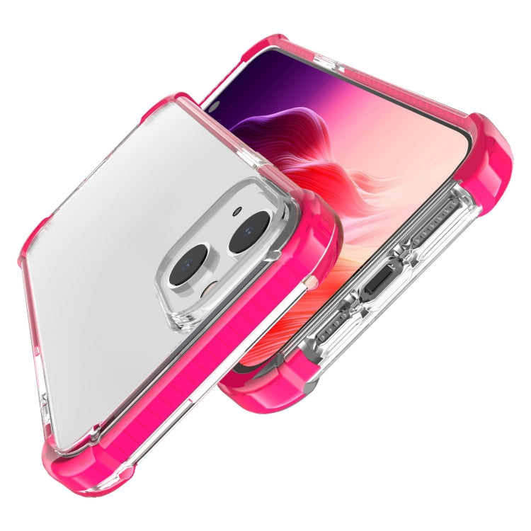 For iPhone 15 Plus Four-corner Shockproof TPU + Acrylic Phone Case(Pink) - iPhone 15 Plus Cases by PMC TechLife | Online Shopping South Africa | PMC TechLife