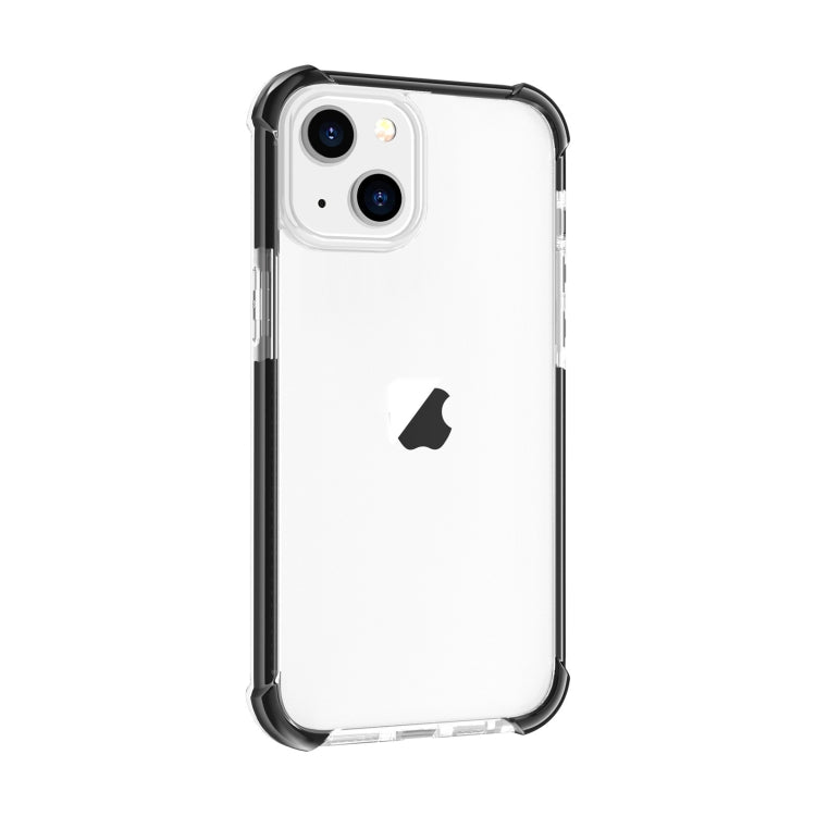 For iPhone 15 Plus Four-corner Shockproof TPU + Acrylic Phone Case(Black + Transparent) - iPhone 15 Plus Cases by PMC Jewellery | Online Shopping South Africa | PMC Jewellery