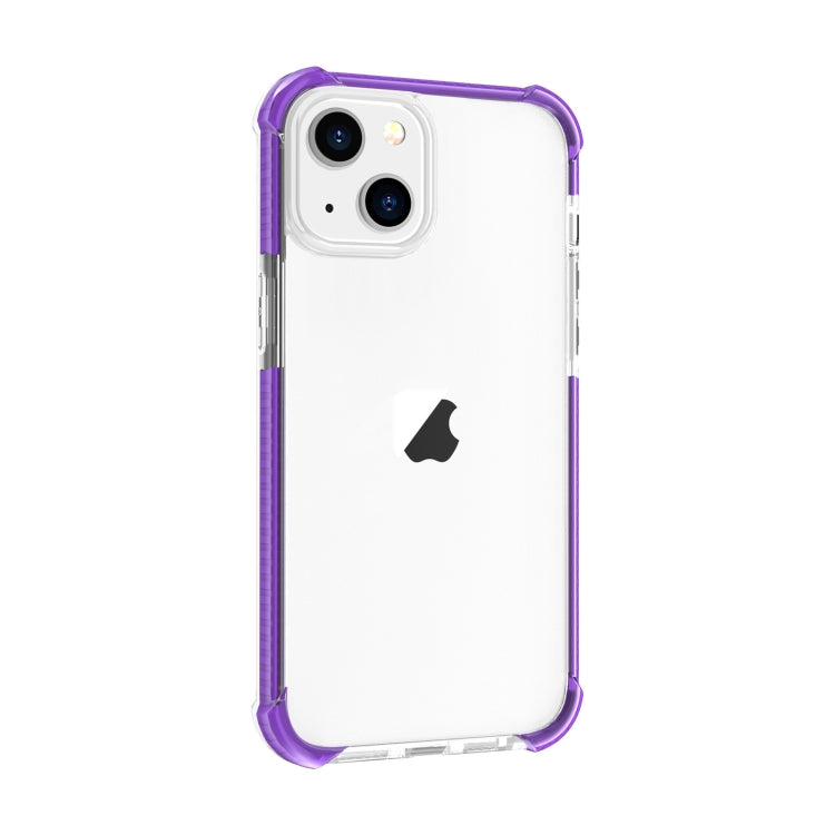 For iPhone 15 Four-corner Shockproof TPU + Acrylic Phone Case(Purple) - iPhone 15 Cases by PMC Jewellery | Online Shopping South Africa | PMC Jewellery