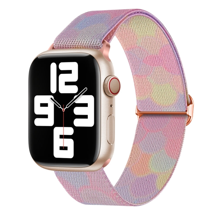 For Apple Watch 6 40mm Painted Pattern Nylon Replacement Watch Band(Symphony Bubbles) - Watch Bands by PMC TechLife | Online Shopping South Africa | PMC TechLife