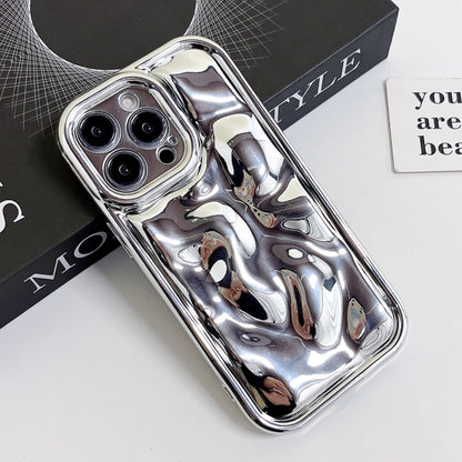 For iPhone 13 Pro Max Electroplating Meteorite Texture TPU Phone Case(Silver) - iPhone 13 Pro Max Cases by PMC Jewellery | Online Shopping South Africa | PMC Jewellery