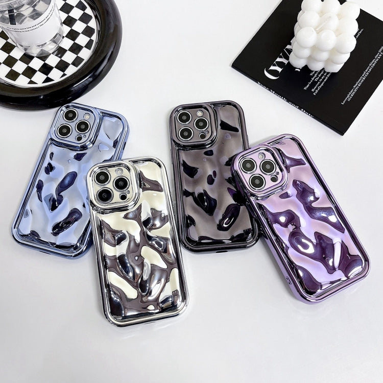 For iPhone 14 Electroplating Meteorite Texture TPU Phone Case(Silver) - iPhone 14 Cases by PMC Jewellery | Online Shopping South Africa | PMC Jewellery