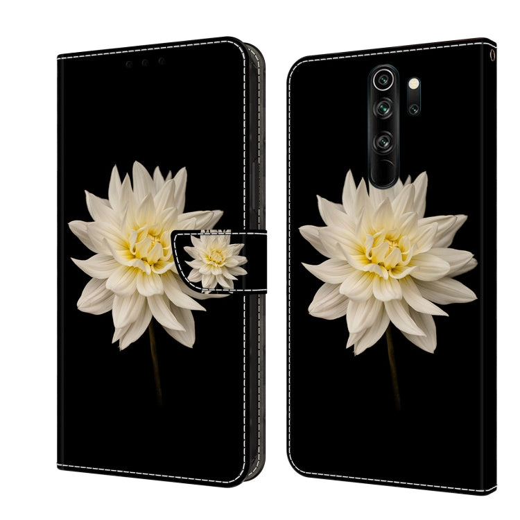For Xiaomi Redmi Note 8 Pro Crystal 3D Shockproof Protective Leather Phone Case(White Flower) - free shipping - PMC TechLife - Order now!