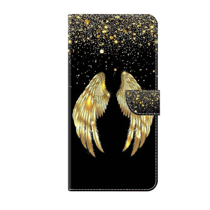 For Xiaomi Redmi Note 8 Pro Crystal 3D Shockproof Protective Leather Phone Case(Golden Wings) - Xiaomi Cases by PMC Jewellery | Online Shopping South Africa | PMC Jewellery