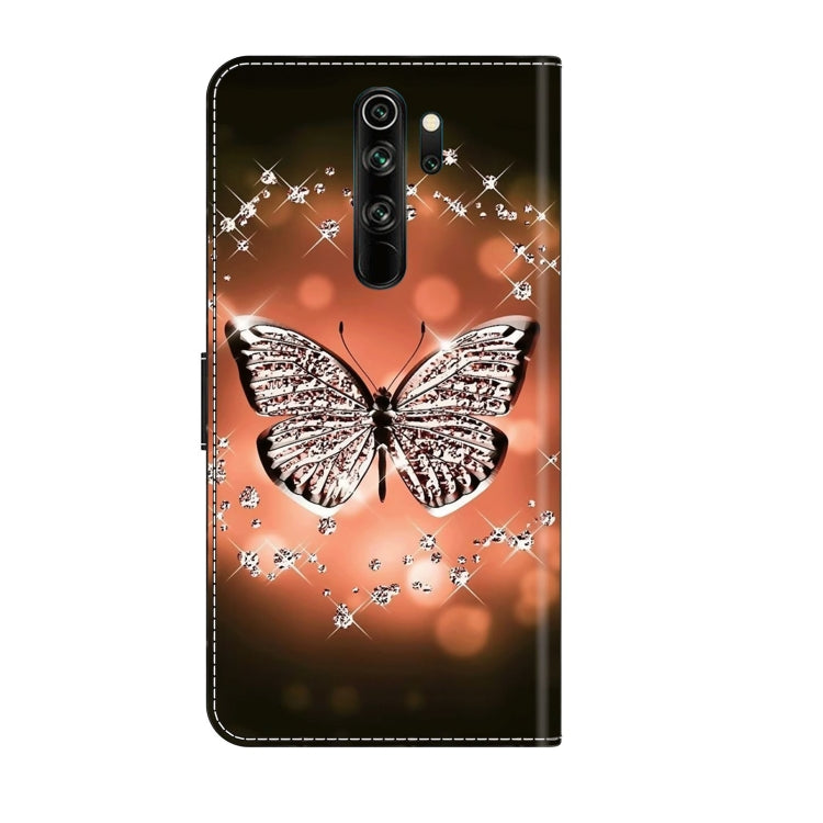 For Xiaomi Redmi Note 8 Pro Crystal 3D Shockproof Protective Leather Phone Case(Crystal Butterfly) - Xiaomi Cases by PMC Jewellery | Online Shopping South Africa | PMC Jewellery