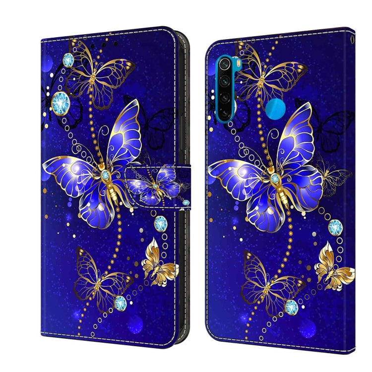 For Xiaomi Redmi Note 8T Crystal 3D Shockproof Protective Leather Phone Case(Diamond Butterfly) - free shipping - PMC TechLife - Order now!