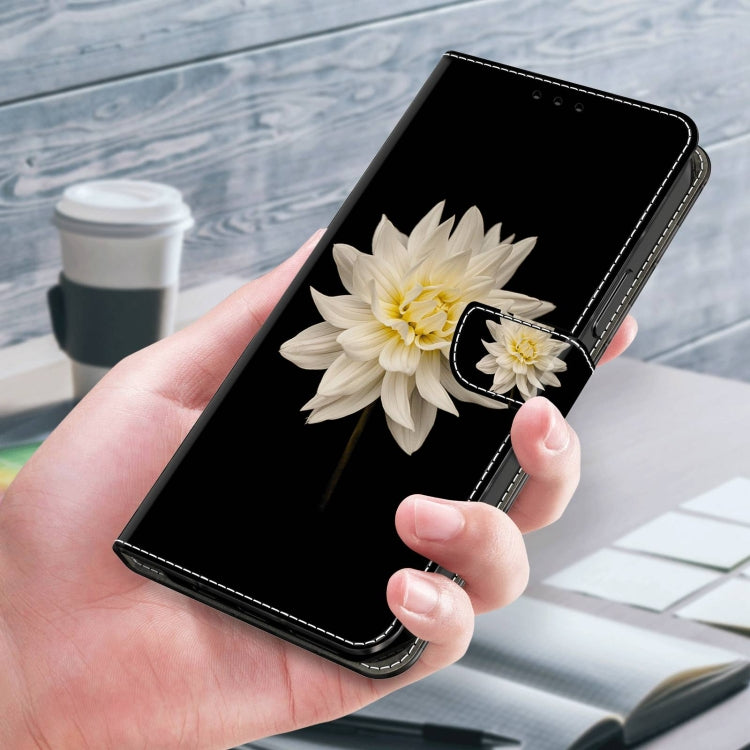 For Xiaomi Redmi Note 9 Crystal 3D Shockproof Protective Leather Phone Case(White Flower) - free shipping - PMC TechLife - Order now!