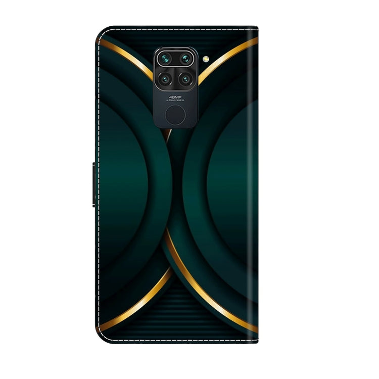 For Xiaomi Redmi Note 9 Crystal 3D Shockproof Protective Leather Phone Case(Gold Outline) - free shipping - PMC TechLife - Order now!