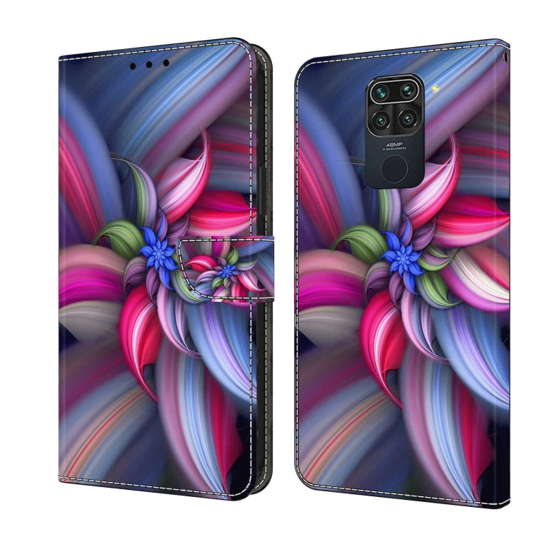 For Xiaomi Redmi Note 9 Crystal 3D Shockproof Protective Leather Phone Case(Colorful Flower) - Xiaomi Cases by PMC Jewellery | Online Shopping South Africa | PMC Jewellery