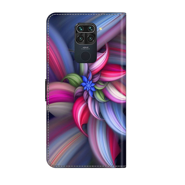 For Xiaomi Redmi Note 9 Crystal 3D Shockproof Protective Leather Phone Case(Colorful Flower) - Xiaomi Cases by PMC Jewellery | Online Shopping South Africa | PMC Jewellery