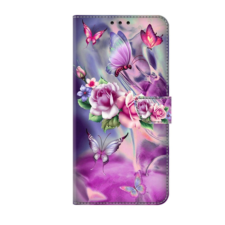 For Xiaomi Redmi Note 10 4G Crystal 3D Shockproof Protective Leather Phone Case(Butterfly) - Xiaomi Cases by PMC Jewellery | Online Shopping South Africa | PMC Jewellery