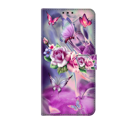 For Xiaomi Redmi Note 10 5G Crystal 3D Shockproof Protective Leather Phone Case(Butterfly) - Xiaomi Cases by PMC Jewellery | Online Shopping South Africa | PMC Jewellery