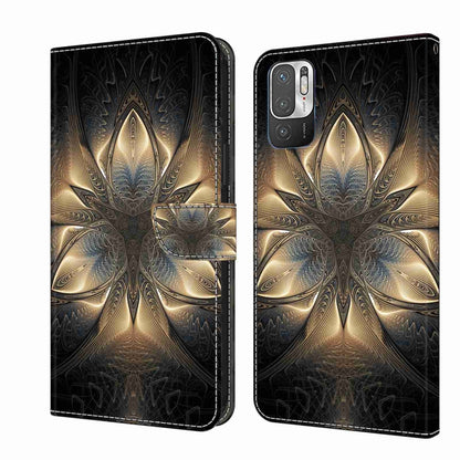 For Xiaomi Redmi Note 10 5G Crystal 3D Shockproof Protective Leather Phone Case(Luminous Building) - Xiaomi Cases by PMC Jewellery | Online Shopping South Africa | PMC Jewellery