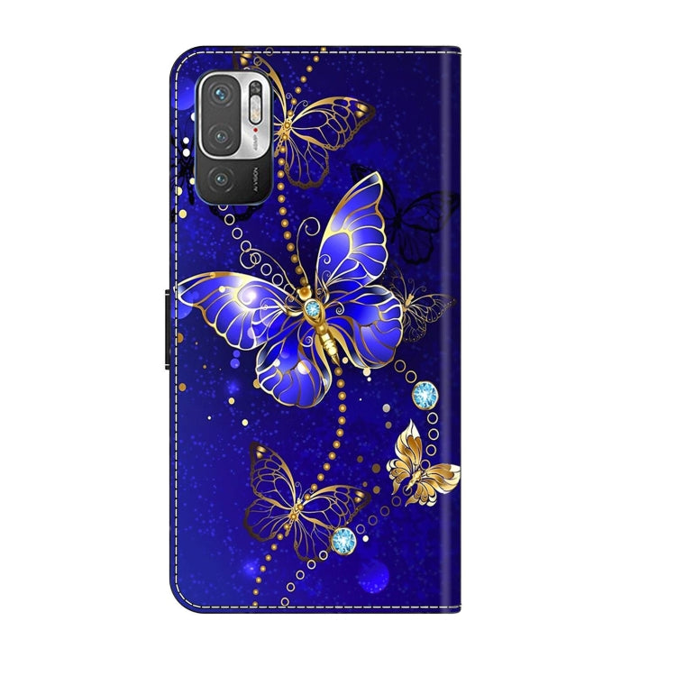 For Xiaomi Redmi Note 10 5G Crystal 3D Shockproof Protective Leather Phone Case(Diamond Butterfly) - Xiaomi Cases by PMC Jewellery | Online Shopping South Africa | PMC Jewellery