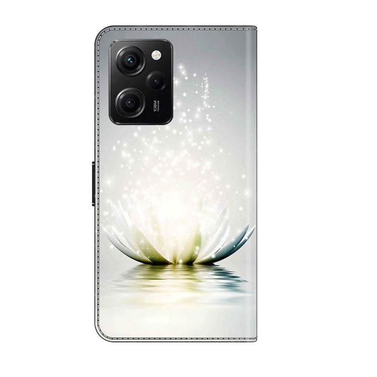 For Xiaomi Redmi Note 12 Pro Global Crystal 3D Shockproof Protective Leather Phone Case(Light Lotus) - Xiaomi Cases by PMC Jewellery | Online Shopping South Africa | PMC Jewellery