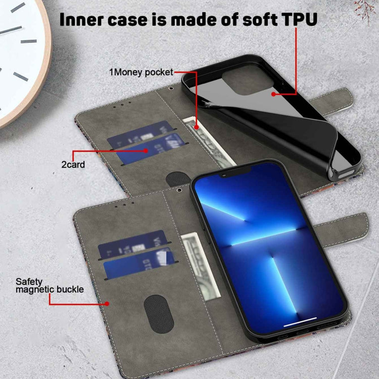 For Xiaomi Redmi Note 12 Pro Global Crystal 3D Shockproof Protective Leather Phone Case(Fantastic Flower) - free shipping - PMC TechLife - Order now!