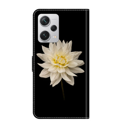 For Xiaomi Redmi Note 12 Pro+ Crystal 3D Shockproof Protective Leather Phone Case(White Flower) - Xiaomi Cases by PMC Jewellery | Online Shopping South Africa | PMC Jewellery