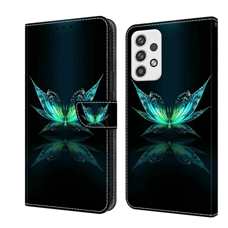 For Samsung Galaxy A23 5G Crystal 3D Shockproof Protective Leather Phone Case(Reflection Dutterfly) - free shipping - PMC TechLife - Order now!
