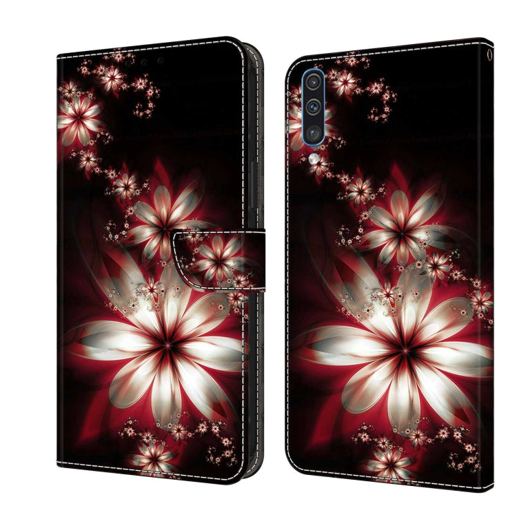 For Samsung Galaxy A50 Crystal 3D Shockproof Protective Leather Phone Case(Fantastic Flower) - free shipping - PMC TechLife - Order now!